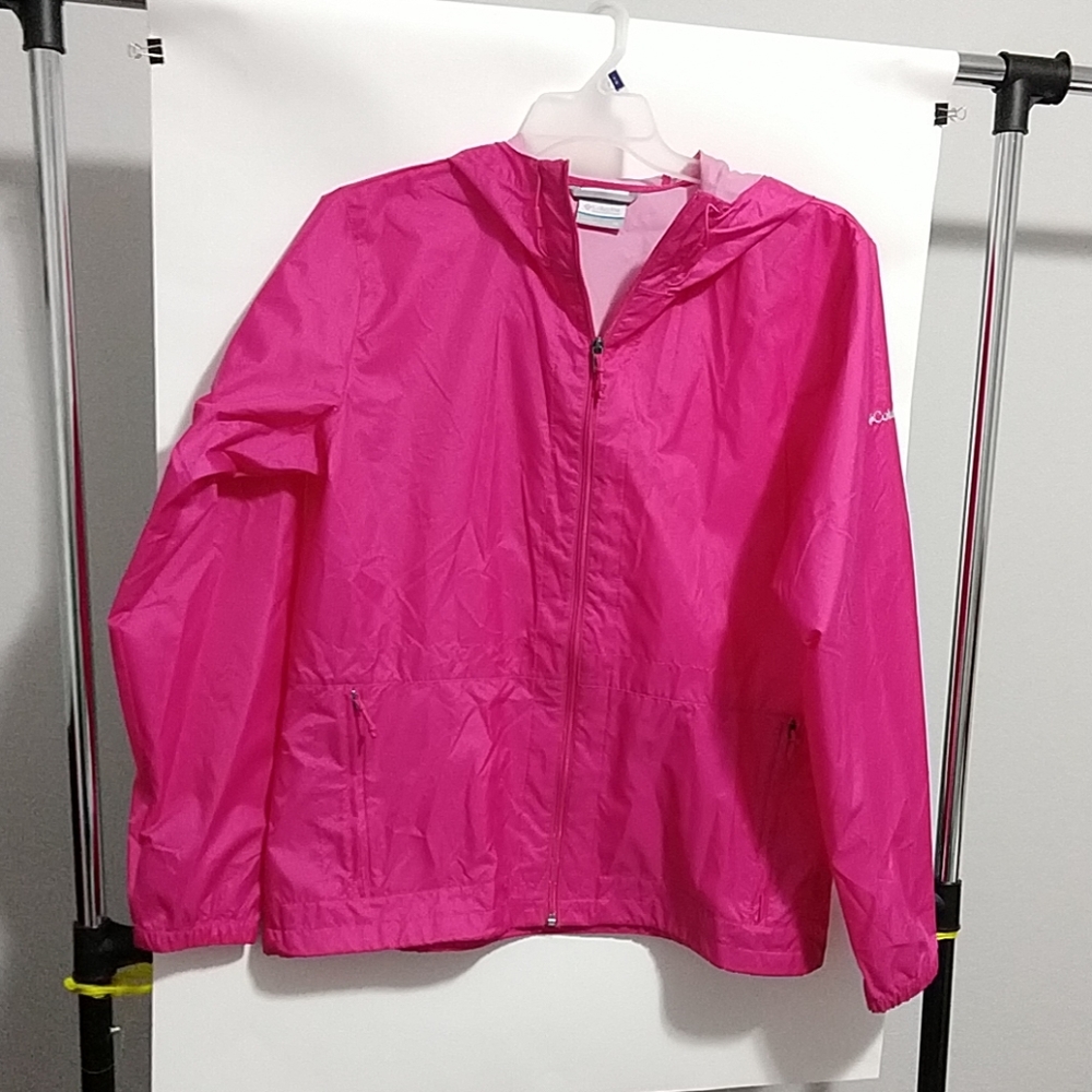 Columbia windbreaker pink size XL EUC
